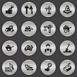 set of 16 editable structure icons includes vector image
