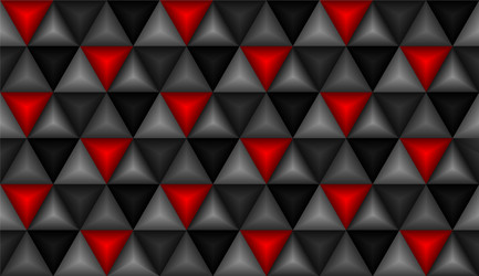 3d triangles background in gradient color paper vector