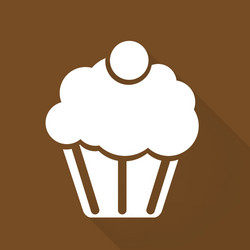 cake web icon vector image