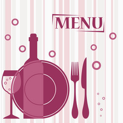 Purple background for cafe menu design vector