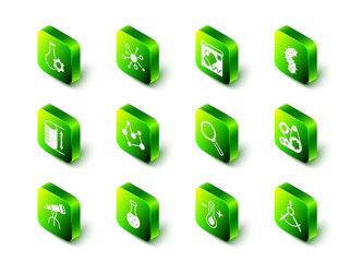 set molecule data visualisation virus timing vector image