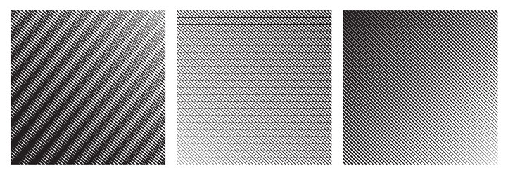 Set wave oblique smooth lines pattern vector