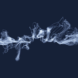 array with dynamic particles composition motion vector image