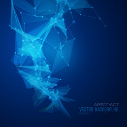 Dynamic Geometric Network Background vector image