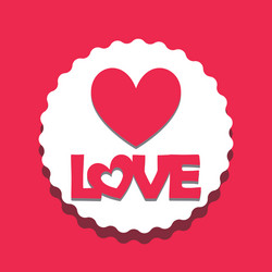 Graphic hearts love and romantic vector