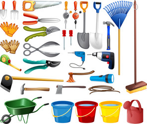 set of tools vector