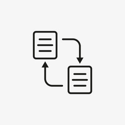 data transfer between computer and smartphone vector