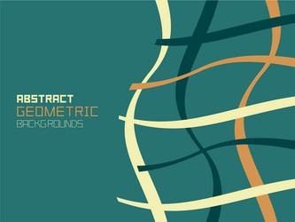 geometric background with figures of wavy lines vector image