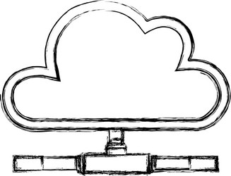 cloud computing technology vector image
