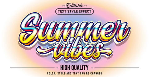 editable text style effect - theme vector image