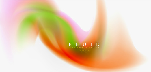 Fluid Color Wave Pattern vector image