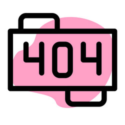 code of error for not found page vector image