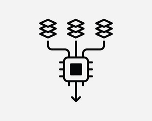 ai data input icon vector