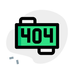 code of error for not found page vector image