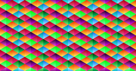 colorful abstract background 3d triangle pattern vector image