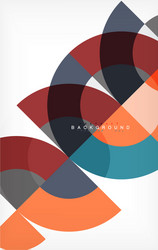 minimal circle abstract background design vector image