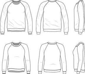 Raglan hoodie Royalty Free Vector Image - VectorStock