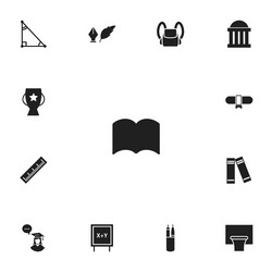 set of 13 editable teach icons includes symbols vector image