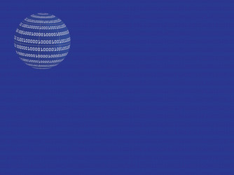Binary Code Globe vector image