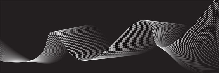 elegant white lines create a rhythmic wave vector image