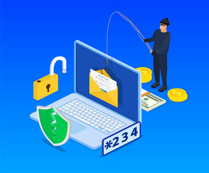 login into account in email envelope vector image