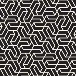 Modern Hexagonal Stripe Pattern vector image