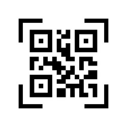 Scan qr code web design element scanning vector