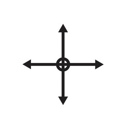 cursor move icon great for computer and user vector image