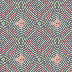 Ethnic Pattern with Geometric Motifs vector image