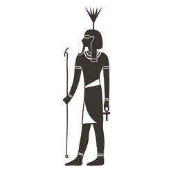 Ancient egyptian god vector