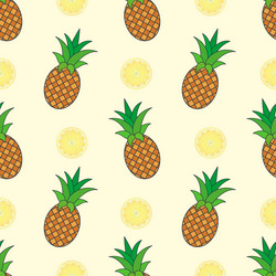 Cartoon pineapple Royalty Free Vector Image - VectorStock
