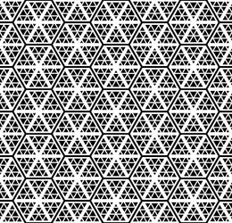 seamless hexagons and triangles pattern vector image