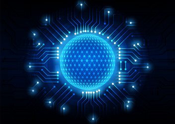 circuit technology background with hi-tech digital vector