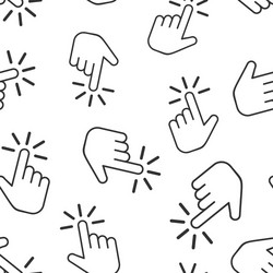 click mouse icon seamless pattern background vector image