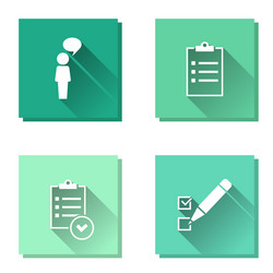 Set business icon layers grouped for easy vector