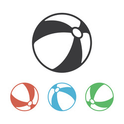 Beach ball icon isolated sign symbol vector