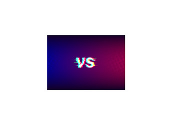 blue and red abstract background with vs monogram vector image