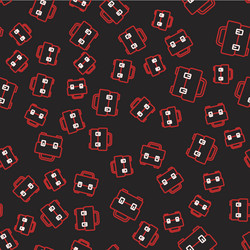 line toolbox icon isolated seamless pattern vector image