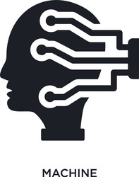 machine isolated icon simple element from vector image