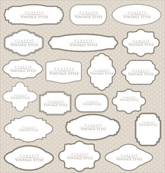Vintage Label Collection Vector Image