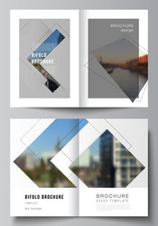 layout two a4 format cover mockups vector