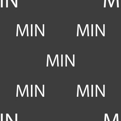 Minimum sign icon seamless pattern on a gray vector