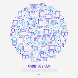 Using devices concept in circle vector