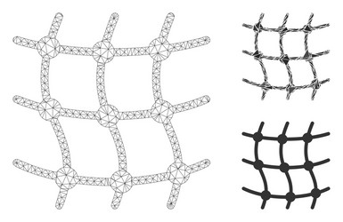 mesh grid carcass model and triangle vector image