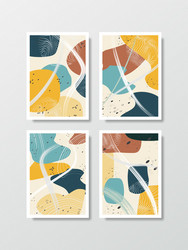 abstract background in art style arranged vector image