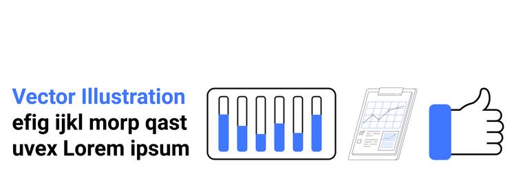 data analysis with bar graph report clipboard vector image
