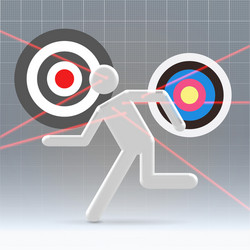 Potential user aiming process vector