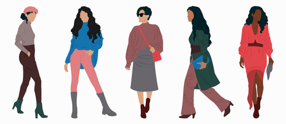 Fashion women Royalty Free Vector Image VectorStock