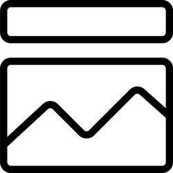 page with header and an image layout vector image