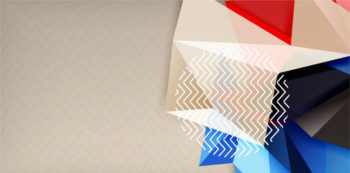 Triangular low poly background design vector
